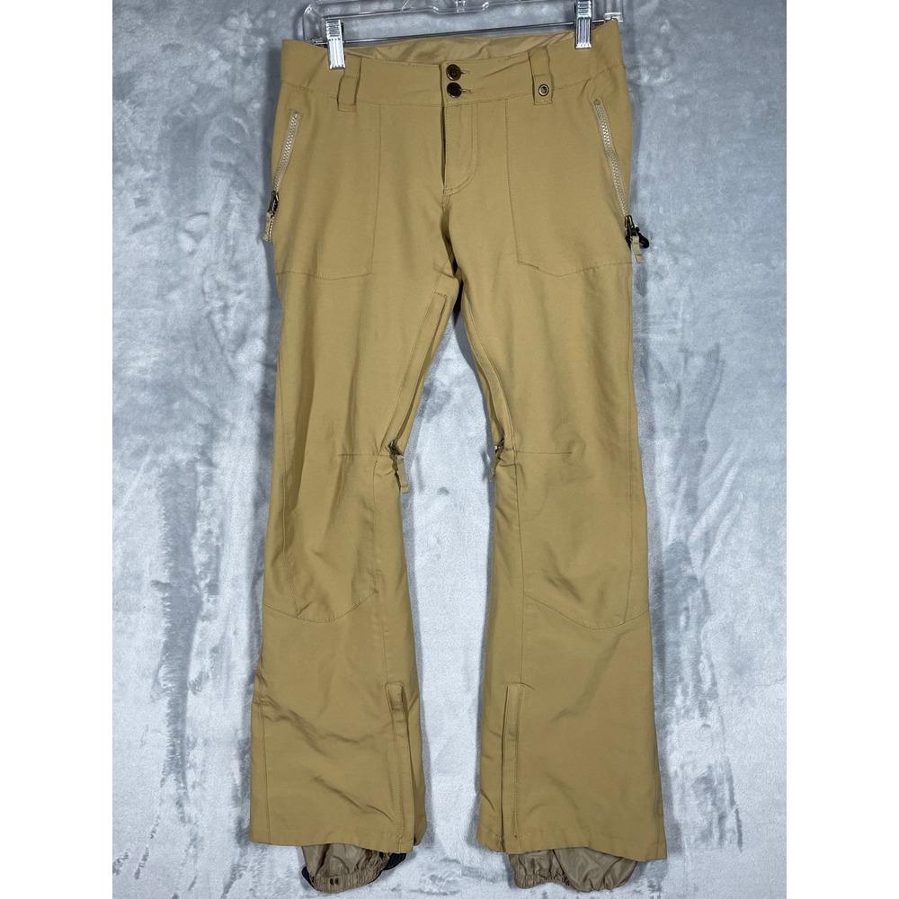 Burton Dryride Da Nang Snowboard Pants Tan Khaki Womens XS 10105 VN 787179